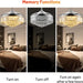 42 in. Chrome Chandelier Fan Light and APP Remote Control, Dimmable Retractable Chandelier Fan, Modern Crystal Ceiling Fan for Living Room Dining Room-5-ErisView