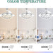 42 in. Chrome Retractable Modern Remote Control Ceiling Fan and Light, Silent Reversible Chandelier Ceiling Fan for Bedroom-4-ErisView