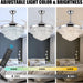 42 in. Crystal Ceiling Fan with Light, Indoor Dimmable Crystal Fandelier, Gold Retractable Ceiling Fan Chandelier Fan for Living Room Dining Room -11-ErisView