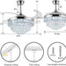 42 in. Crystal Ceiling Fan with Light, Indoor Dimmable Crystal Fandelier, Gold Retractable Ceiling Fan Chandelier Fan for Living Room Dining Room -26-ErisView