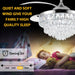 42 in. Crystal Ceiling Fan with Light, Indoor Dimmable Crystal Fandelier, Gold Retractable Ceiling Fan Chandelier Fan for Living Room Dining Room -29-ErisView
