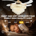 42 in. Crystal Ceiling Fan with Light, Indoor Dimmable Crystal Fandelier, Gold Retractable Ceiling Fan Chandelier Fan for Living Room Dining Room -7-ErisView