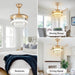 42 in. Crystal Ceiling Fan with Light and Remote, Modern Reversible Retractable 3 Blade Ceiling Fan Chandelier for Living Room Bedroom Dining Room-15-ErisView