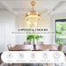 42 in. Crystal Ceiling Fan with Light and Remote, Modern Reversible Retractable 3 Blade Ceiling Fan Chandelier for Living Room Bedroom Dining Room-16-ErisView