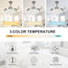 42 in. Crystal Ceiling Fan with Light and Remote, Modern Reversible Retractable 3 Blade Ceiling Fan Chandelier for Living Room Bedroom Dining Room-3-ErisView