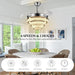 42 in. Crystal Ceiling Fan with Light and Remote, Modern Reversible Retractable 3 Blade Ceiling Fan Chandelier for Living Room Bedroom Dining Room-42-ErisView