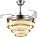 42 in. Crystal Ceiling Fan with Light and Remote, Modern Reversible Retractable 3 Blade Ceiling Fan Chandelier for Living Room Bedroom Dining Room-45-ErisView