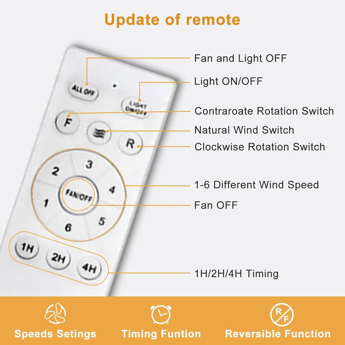 42 in. Crystal Ceiling Fan with Light and Remote, Modern Reversible Retractable 3 Blade Ceiling Fan Chandelier for Living Room Bedroom Dining Room-7-ErisView