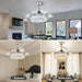 42 in. Dimmable Crystal Chandelier Fandelier Ceiling Fan with Lights and Remote, Moon Shape Retractable Ceiling Fan for Bedroom Living Room Dining Room-3-ErisView