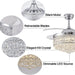 42 in. Dimmable Crystal Fandelier with Lights and Remote, Invisible Retractable Chandelier Ceiling Fan for Bedroom Living Room Dining Room-10-ErisView
