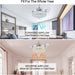 42 in. Dimmable Crystal Fandelier with Lights and Remote, Invisible Retractable Chandelier Ceiling Fan for Bedroom Living Room Dining Room-13-ErisView