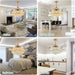 42 in. Dimmable Crystal Fandelier with Lights and Remote, Invisible Retractable Chandelier Ceiling Fan for Bedroom Living Room Dining Room-6-ErisView