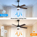 42 in. Farmhouse Ceiling Fan with Light and Remote, High End Ceiling Fans for Bedroom Living Room Study Patio-4-ErisView