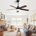 42 in. Farmhouse Ceiling Fan with Light and Remote, High End Ceiling Fans for Bedroom Living Room Study Patio-7-ErisView