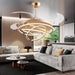 42 in. Gold Chandelier Ceiling Fan with Light and Remote, Retractable Blade Ceiling Fans for Bedroom Living Dining Room, Decorative Ceiling Fan with Light-1-ErisView
