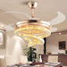 42 in. Gold Crystal Ceiling Fan with Lights, Modern Rings Crystal Chandeliers Ceiling Fan with Remote, Dimmable Invisible Fandelier Ceiling Fan-9-ErisView