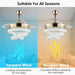 42 in. Gold Modern Crystal Ceiling Fan with Lights, Dimmable Fandelier for Bedroom, Retractable Crystal Chandelier Ceiling Fan for Dining Room-6-ErisView