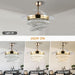 42 in. Gold Modern Crystal Ceiling Fan with Lights, Dimmable Fandelier for Bedroom, Retractable Crystal Chandelier Ceiling Fan for Dining Room-8-ErisView