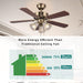 42 in. Indoor Ceiling Fan with Light Pull Chain, Traditional Antique Ceiling Fan, Ceiling Fan for Sloped Ceiling-5-ErisView