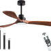 42 in. Indoor Wood Ceiling Fan with Light and Remote for Living Room Office, Farmhouse Black Outdoor Ceiling Fan, Outdoor Patio Fans-12-ErisView