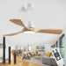 42 in. Indoor Wood Ceiling Fan with Light and Remote for Living Room Office, Farmhouse Black Outdoor Ceiling Fan, Outdoor Patio Fans-13-ErisView