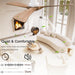 42 in. Indoor Wood Ceiling Fan with Light and Remote for Living Room Office, Farmhouse Black Outdoor Ceiling Fan, Outdoor Patio Fans-15-ErisView