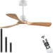 42 in. Indoor Wood Ceiling Fan with Light and Remote for Living Room Office, Farmhouse Black Outdoor Ceiling Fan, Outdoor Patio Fans-19-ErisView