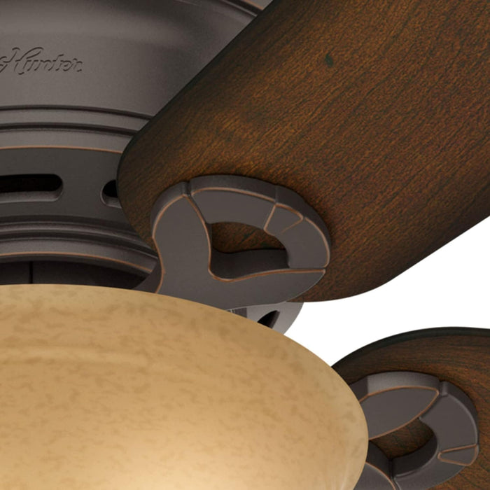 42 in. Low Profile Ceiling Fan with LED Light Kit and Pull Chain, Hugger Ceiling Fan with Light-7-ErisView