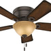 42 in. Low Profile Ceiling Fan with LED Light Kit and Pull Chain, Hugger Ceiling Fan with Light-1-ErisView