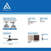 42 in. Modern Ceiling Fan with Light and Remote, Reversible Ceiling Fan for Living Room Bedroom Basement Kitchen, Oil Rubbed Bronze Ceiling Fan-3-ErisView