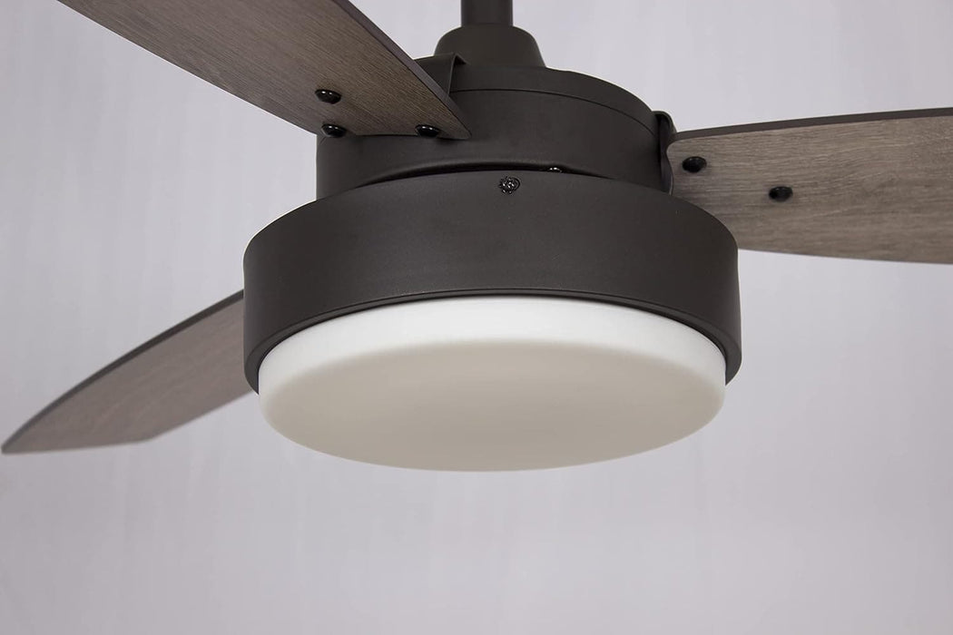42 in. Modern Ceiling Fan with Light and Remote, Reversible Ceiling Fan for Living Room Bedroom Basement Kitchen, Oil Rubbed Bronze Ceiling Fan-8-ErisView