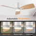 42 in. Modern Ceiling Fan with Lights and Remote, Reversible Quiet Low Profile Ceiling Fan for Bedroom Living Room Dining Room, Office Ceiling Fan-4-ErisView