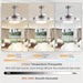 42 in. Modern Fandelier Ceiling Fan for Living Room Dining Room, Retractable Blade Ceiling Fan with Light Remote, Dimmable Brushed Nickel Ceiling Fan -4-ErisView