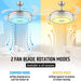 42 in. Modern RGB Ceiling Fan with Light and Remote, LED Fandelier Ceiling Fan with Bluetooth Speaker, Retractable Chandelier Ceiling Fan for Living Room-12-ErisView