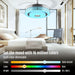 42 in. Modern RGB Ceiling Fan with Light and Remote, LED Fandelier Ceiling Fan with Bluetooth Speaker, Retractable Chandelier Ceiling Fan for Living Room-3-ErisView