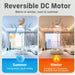 42 in. Modern Wood Bedroom Remote Control Ceiling Fan and Light, Flush Mount Low Profile Quiet Ceiling Fan, Reversible Ceiling Fan Summer Winter-6-ErisView