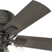 42 in. Noble Bronze Ceiling Fan, Indoor Low Profile Ceiling Fan with LED Light and Pull Chain Control, Hugger Ceiling Fans-10-ErisView