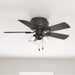 42 in. Noble Bronze Ceiling Fan, Indoor Low Profile Ceiling Fan with LED Light and Pull Chain Control, Hugger Ceiling Fans-2-ErisView