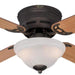 42 in. Oil Rubbed Bronze Ceiling Fan, White Bowl Indoor Dimmable LED Ceiling Fan Light Fixture-3-ErisView