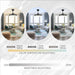 42 in. Pretty Ceiling Fans with LED Light and Remote, Unique Ceiling Fans, Modern Invisible Quiet Ceiling Fans for Living Room, Office Ceiling Fan-6-ErisView