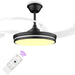 42 in. Pretty Ceiling Fans with LED Light and Remote, Unique Ceiling Fans, Modern Invisible Quiet Ceiling Fans for Living Room, Office Ceiling Fan-1-ErisView