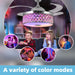 42 in. Pretty Ceiling Fans with Light, Bluetooth Ceiling Fan with Speaker Remote APP Control, RGB Dimmable Reversible Modern Bedroom Ceiling Fans-10-ErisView