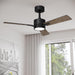 42 in. Remote Control Ceiling Fan and Light, Low Profile Reversible Quiet Ceiling Fans, Modern Ceiling Fan for Bedroom Living Room, Grey Oak Ceiling Fan-1-ErisView