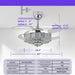42 in. Retractable Crystal Ceiling Fan with Light, Dimmable LED Chandelier Ceiling Fan with Remote and APP Control-6-ErisView