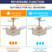 42 in. Reversible Crystal Ceiling Fan with Lights and Remote, Quiet Retractable Chandelier Fandelier for Bedroom, Dimmable LED Fan Light for Dining Room -17-ErisView
