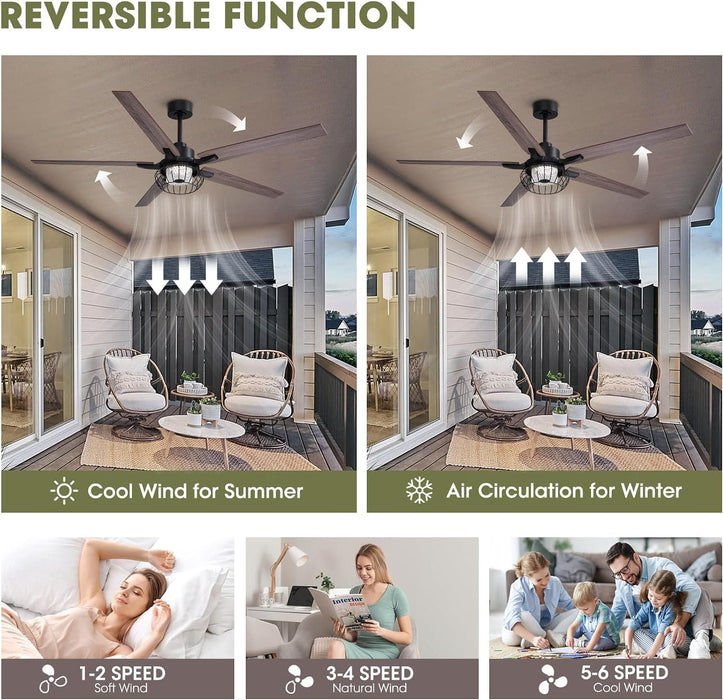42 in. Silent Reversible DC Ceiling Fan with Remote, Bedroom Ceiling Fans with Lights, Fandelier Flush Mount for Bedroom Living Room-13-ErisView
