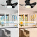 42 in. Silent Reversible DC Ceiling Fan with Remote, Bedroom Ceiling Fans with Lights, Fandelier Flush Mount for Bedroom Living Room-21-ErisView