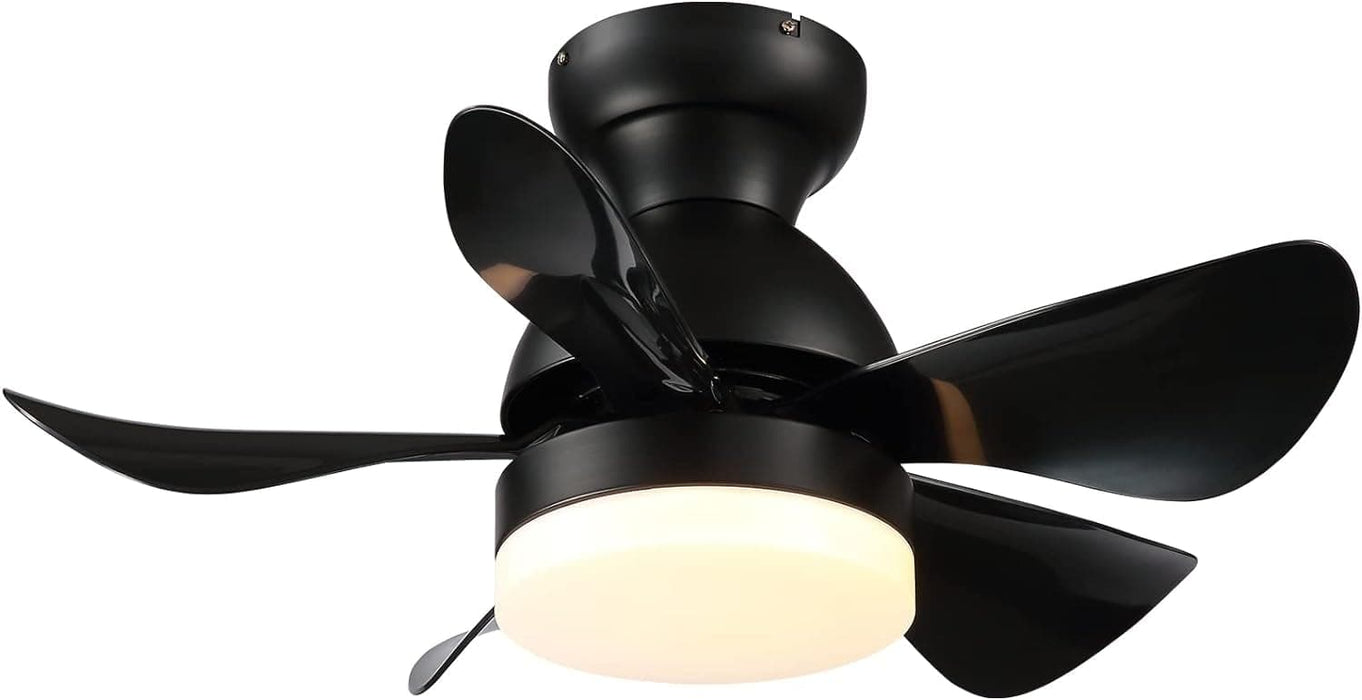 42 in. Silent Reversible DC Ceiling Fan with Remote, Bedroom Ceiling Fans with Lights, Fandelier Flush Mount for Bedroom Living Room-25-ErisView