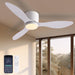 42 in. Silent Reversible DC Ceiling Fan with Remote, Bedroom Ceiling Fans with Lights, Fandelier Flush Mount for Bedroom Living Room-1-ErisView