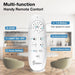 42 in. Silent Reversible Dimmable Ceiling Fan, White Wood Remote Control Ceiling Fan with Light, 3 Blade Ceiling Fan-3-ErisView